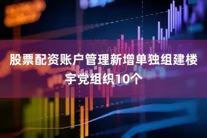 股票配资账户管理新增单独组建楼宇党组织10个